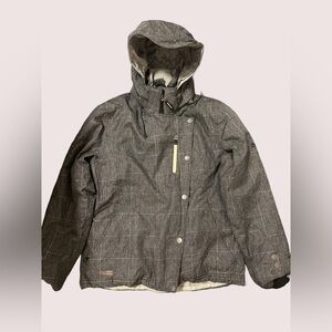 Black Mountains Women's Stylish Gray Ski Jacket